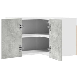 Hängeschrank Betongrau/Weiß 57x57x40 cm