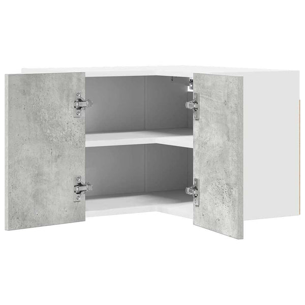 Hängeschrank Betongrau/Weiß 57x57x40 cm