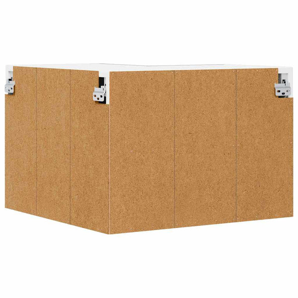 Hängeschrank Betongrau/Weiß 57x57x40 cm