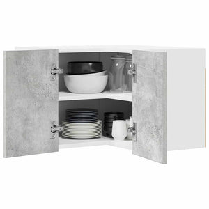 Hängeschrank Betongrau/Weiß 57x57x40 cm