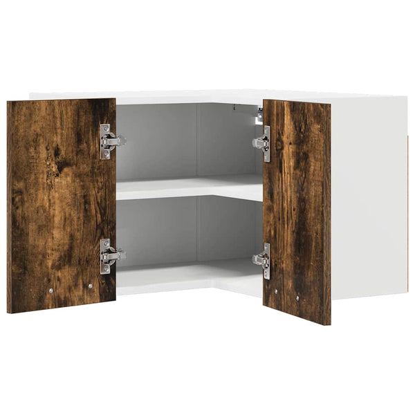 Hängeschrank, Geräucherte Eiche/Weiß, 57x57x40 cm