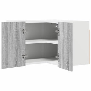 Hängeschrank Grau Sonoma/Weiß 57x57x40cm