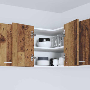 Hängeschrank Altes Holz/Weiß 57x57x40 cm