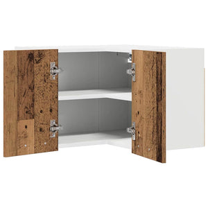 Hängeschrank Altes Holz/Weiß 57x57x40 cm