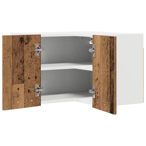 Hängeschrank Altes Holz/Weiß 57x57x40 cm