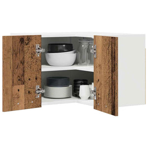 Hängeschrank Altes Holz/Weiß 57x57x40 cm