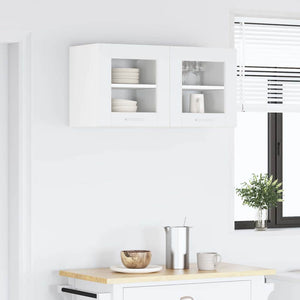 Hängeschrank Weiß 2er-Set 40x40 cm
