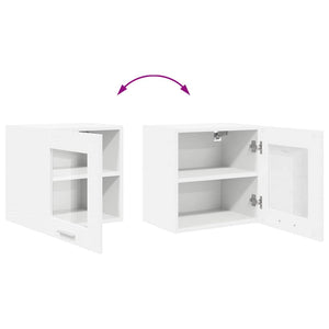 Hängeschrank Weiß 2er-Set 40x40 cm