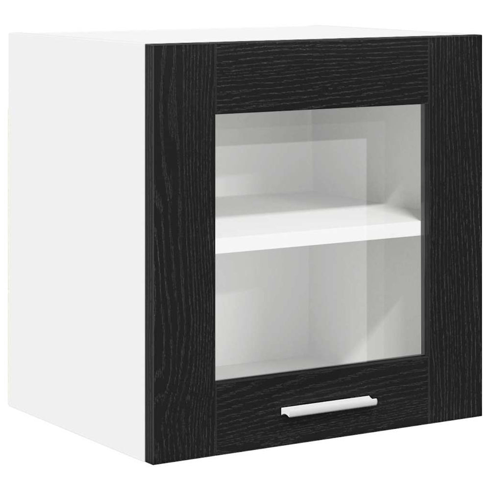 vidaXL Wall Cabinet Black Oak Look 40 x 31 x 40 cm Engineered Wood