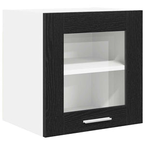 Hängeschrank Schwarz Eichen-Optik 40cm