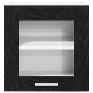 Hängeschrank Schwarz Eichen-Optik 40cm