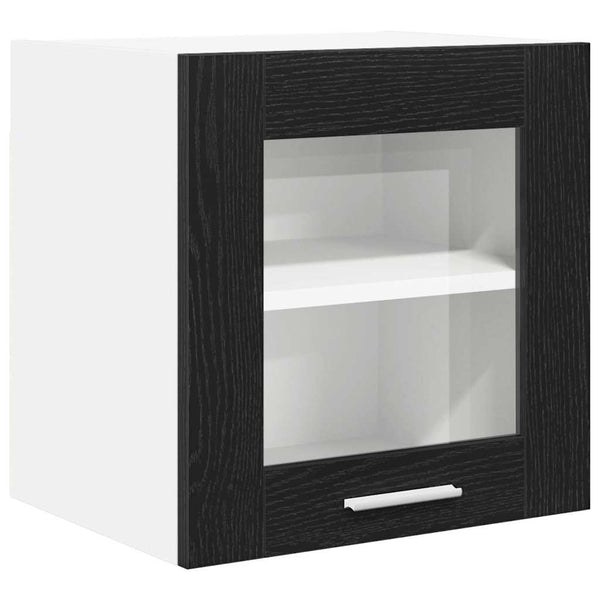 Hängeschrank Schwarz Eiche 2er Set