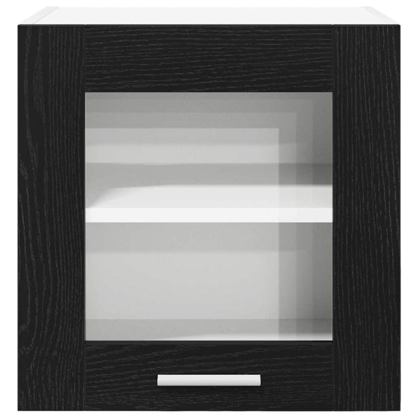 Hängeschrank Schwarz Eiche 2er Set