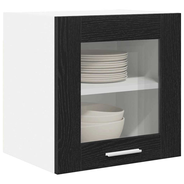 Hängeschrank Schwarz Eiche 2er Set