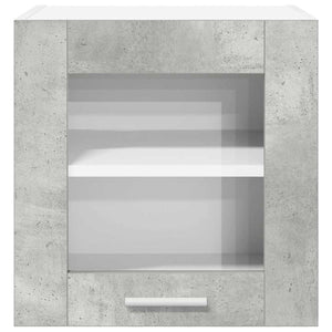 vidaXL Meuble haut Riga 2 pcs Gris béton 40 x 31 x 40 cm
