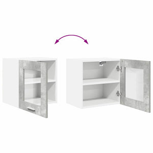 vidaXL Meuble haut Riga 2 pcs Gris béton 40 x 31 x 40 cm