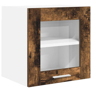 Hängeschrank 2er Set, Geräucherte Eiche, 40 cm