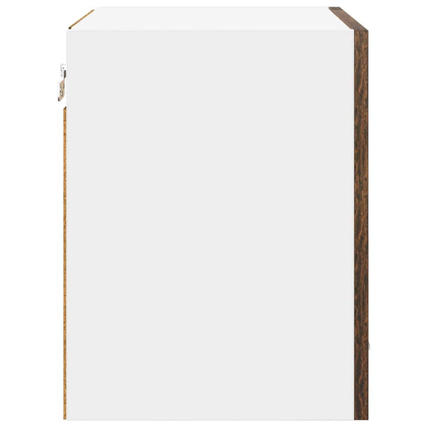 Hängeschrank 2er Set, Geräucherte Eiche, 40 cm