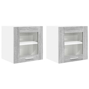 Hängeschrank 2er Set Grau Sonoma 40cm