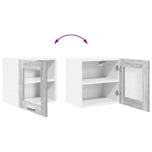 Hängeschrank 2er Set Grau Sonoma 40cm