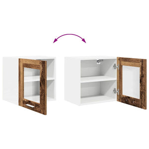 Hängeschrank 2er Set Altholz 40cm