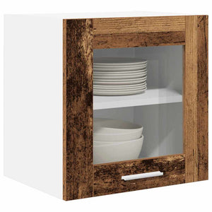 Hängeschrank 2er Set Altholz 40cm