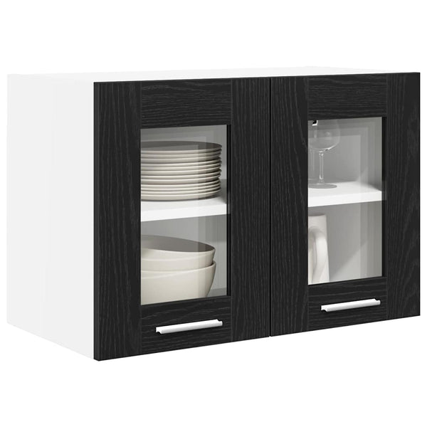 Hängeschrank Schwarz Eichen-Optik 60cm