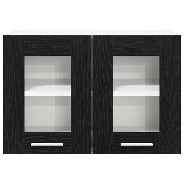 Hängeschrank Schwarz Eichen-Optik, 2er-Set