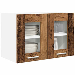 Hängeschrank 2er Set Altholz 60 cm