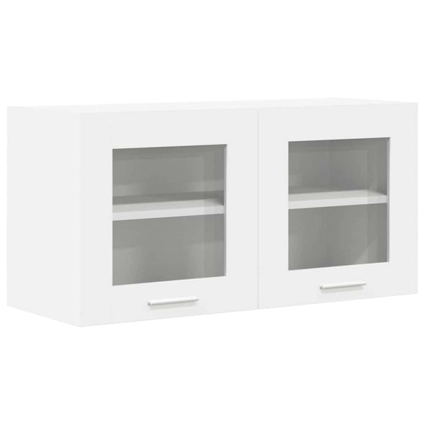 Hängeschrank Weiß 80 cm mit Stauraum