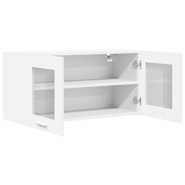 Hängeschrank Weiß 80 cm mit Stauraum