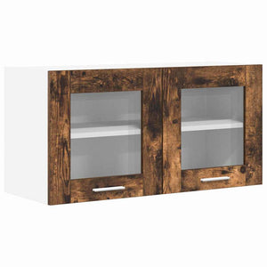 Hängeschrank Eiche/Weiß 80x40 cm