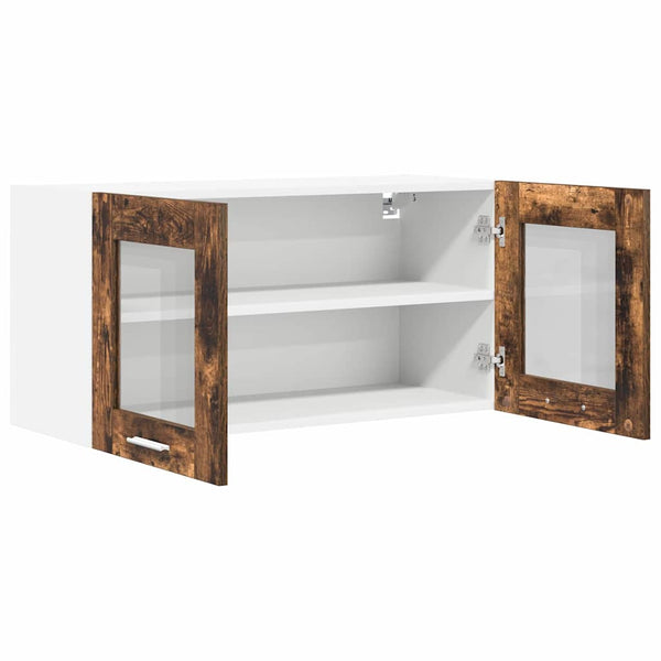 Hängeschrank Eiche/Weiß 80x40 cm