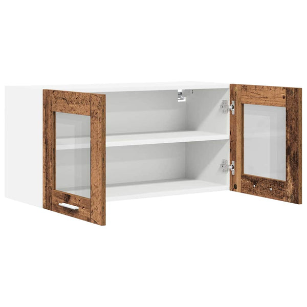 Hängeschrank Altes Holz/Weiß 80x40 cm