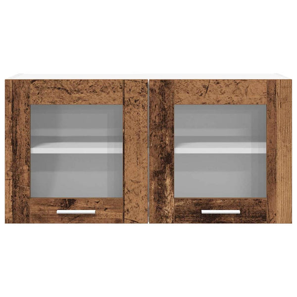 Hängeschrank Altes Holz/Weiß 80x40 cm