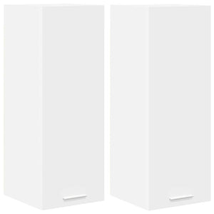 Hängeschrank Weiß 30x31x80cm, 2er Set