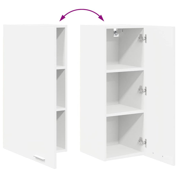 Hängeschrank Weiß 30x31x80cm, 2er Set