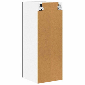 Hängeschrank Schwarz Eiche/Weiß 30x80 cm