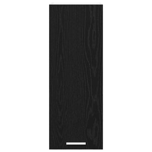 Hängeschrank Schwarz Eiche/Weiß 30x80 cm