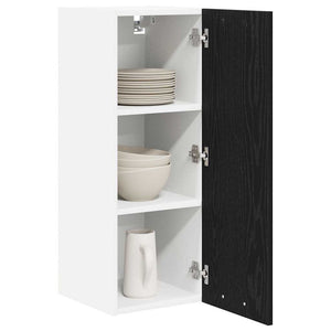 Hängeschrank Set, Schwarz & Weiß, 30x80 cm