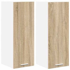Hängeschrank 2er Set Sonoma Eiche/Weiß