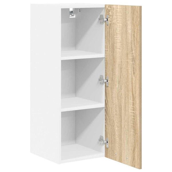 Hängeschrank 2er Set Sonoma Eiche/Weiß