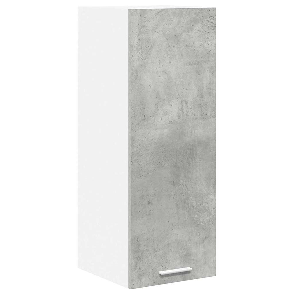 vidaXL Wall Cabinet Concrete Grey and White 30 x 31 x 80 cm Engineered Wood