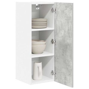 Hängeschrank Betongrau/Weiß 30x80 cm