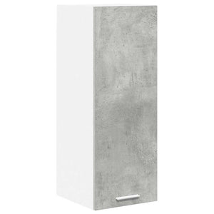 Hängeschrank mit Tür, 2er-Set, Betongrau/Weiß