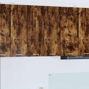 Hängeschrank Eiche/Weiß 30x80 cm