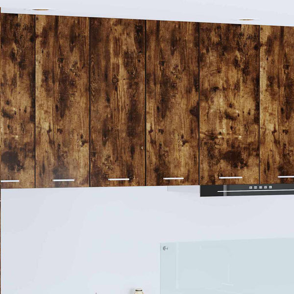 Hängeschrank Eiche/Weiß 30x80 cm