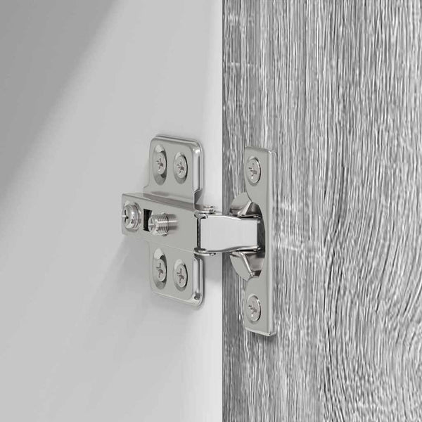 Hängeschrank Grau Sonoma Weiß 30x80 cm