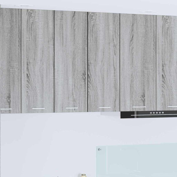 Hängeschrank Grau Sonoma Weiß 30x80 cm