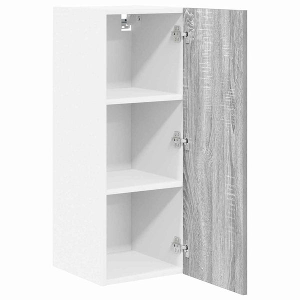 Hängeschrank Grau Sonoma Weiß 30x80 cm